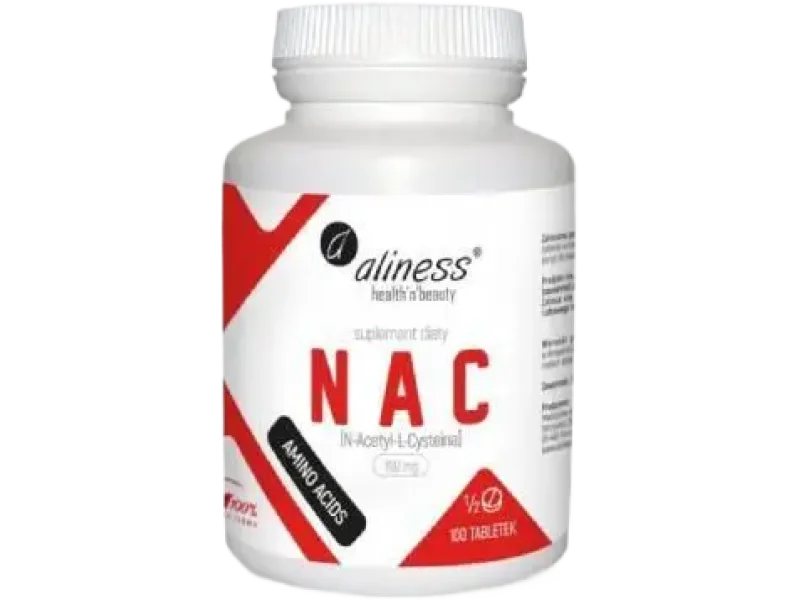 Aliness NAC N-Acetylo-L-cysteina, tabletki, 190 mg, 100 tabl.
