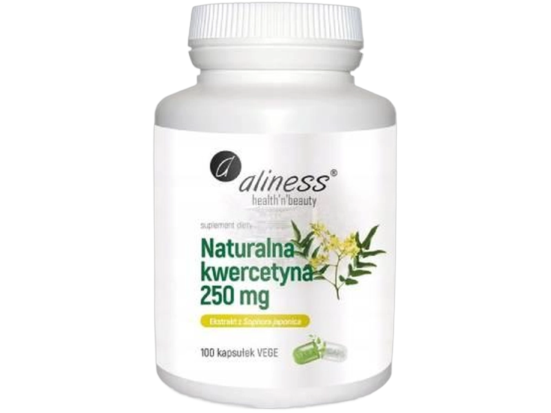 Aliness naturalna kwercetyna, kapsułki, 250 mg, 100 kaps.