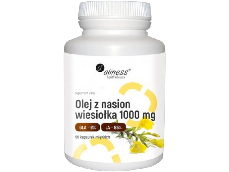 Aliness Olej z nasion wiesiołka, kapsułki, 90 kaps.