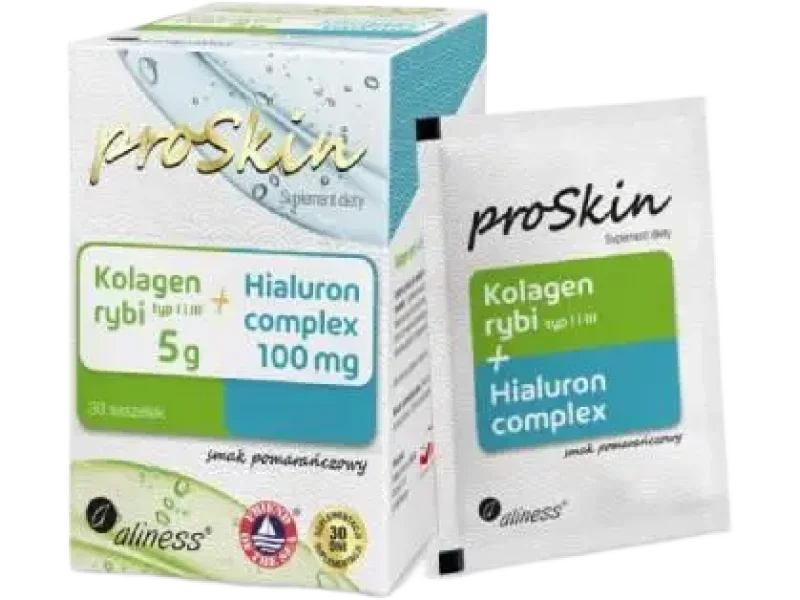 Aliness ProSkin, kolagen rybi + hialuron complex, saszetki, 30 szt.