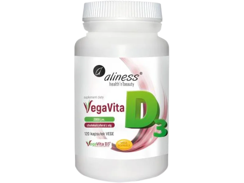 Aliness VegaVita D3, kapsułki miękkie, 120 kaps.