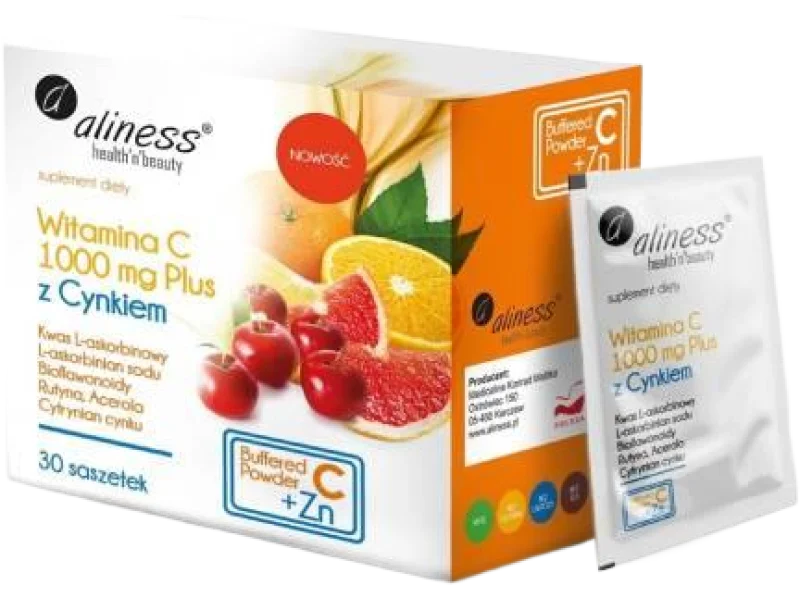 Aliness Witamina C Plus Cynk, saszetki, 30 szt.