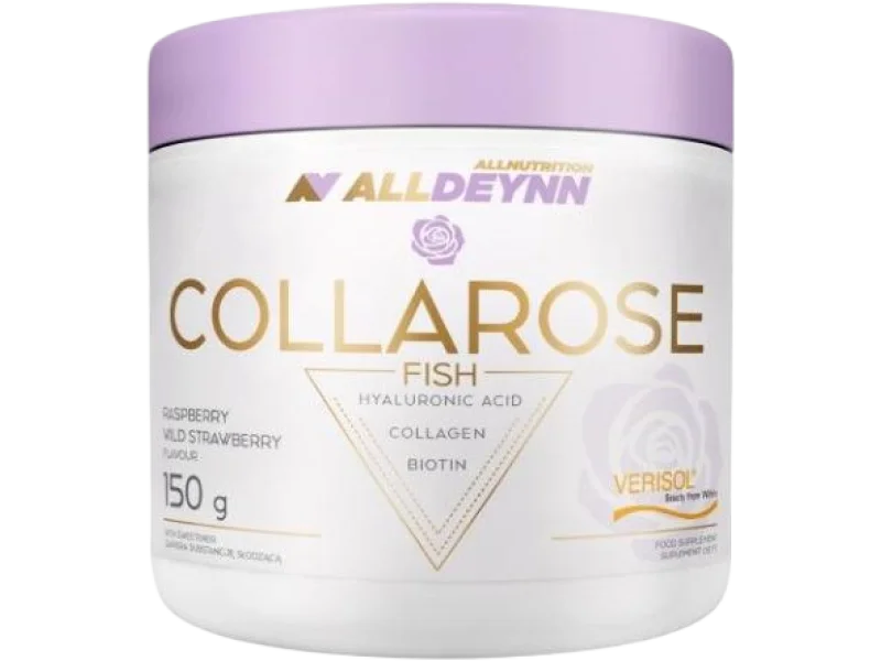 ALLNUTRITION ALLDEYNN COLLAROSE Fish Kolagen Malina Poziomka, proszek, 300 g