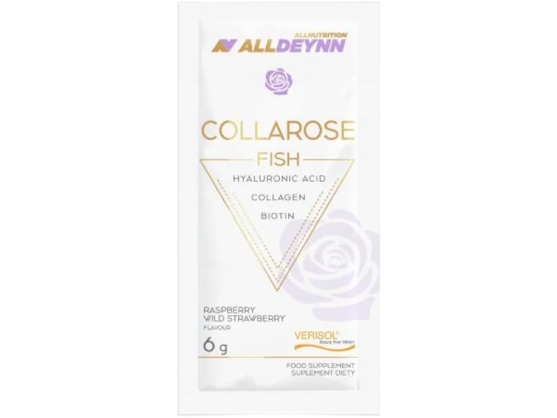 Allnutrition Alldeynn Collarose Fish Kolagen rybi smak malinowo-truskawkowy, proszek, 300 g