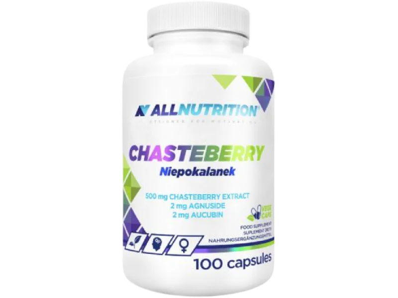 ALLNUTRITION Chasteberry niepokalanek, kapsułki, 500 mg, 100 kaps.
