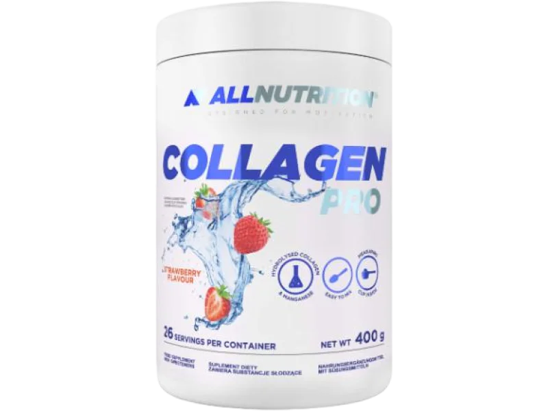 ALLNUTRITION Collagen Pro Strawberry Flavour, proszek, 400 g
