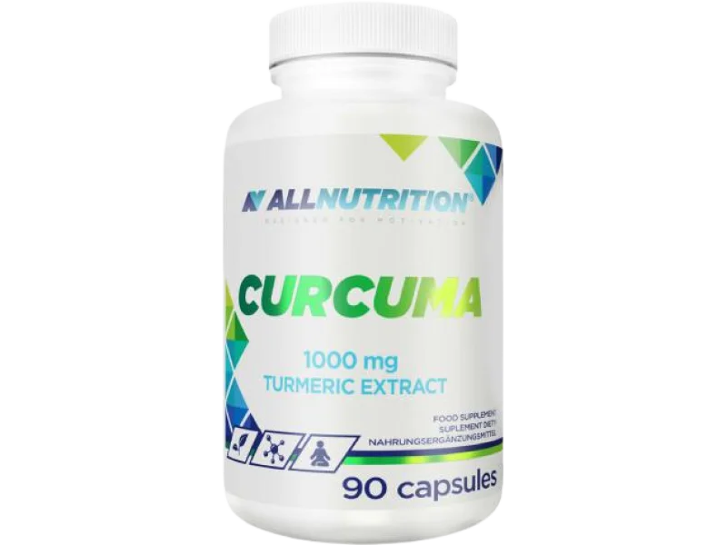 ALLNUTRITION Curcuma ekstrakt z kurkumy, kapsułki, 1000 mg, 90 kaps.