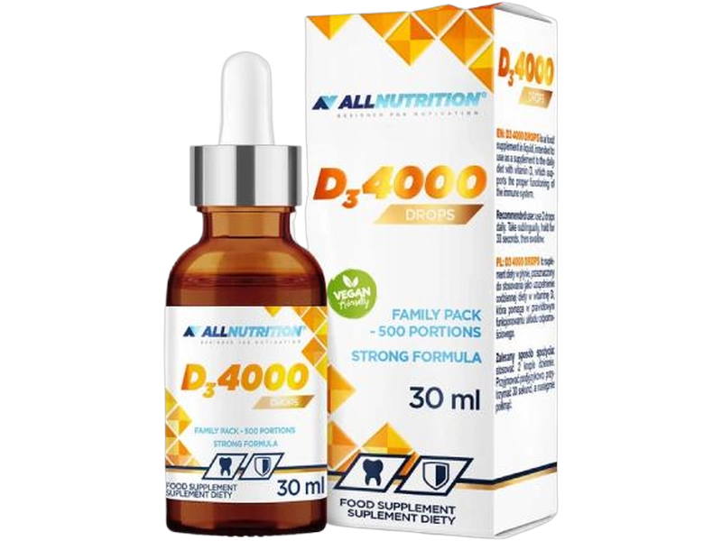 Allnutrition D3, płyn, 100 µg, 30 ml
