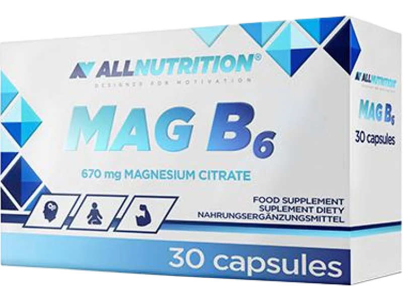 Allnutrition Mag B6, kapsułki, 30 kaps.