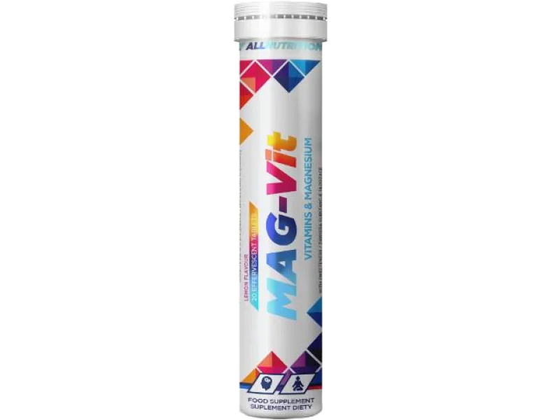 ALLNUTRITION MAG-VIT Magnez i witaminy, tabletki musujące, 20 tabl.