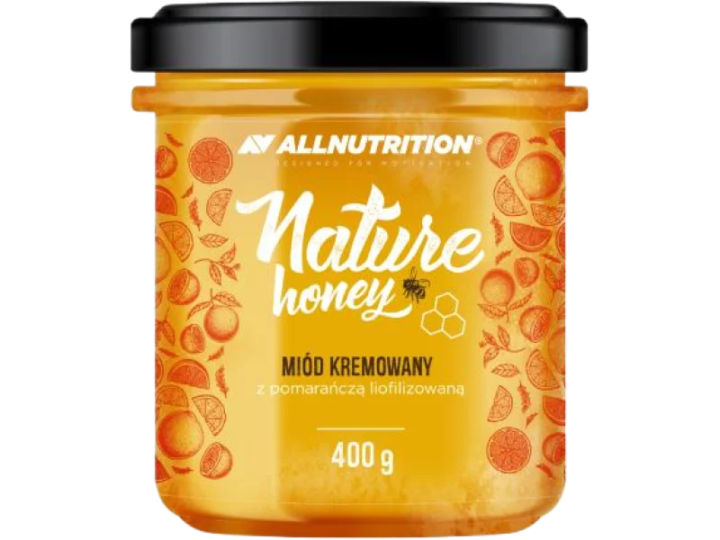 Allnutrition Nature Honey Miód kremowany z pomarańczą, 400 g