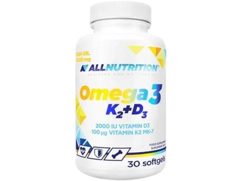 ALLNUTRITION Omega 3 K2+D3, kapsułki, 30 kaps.