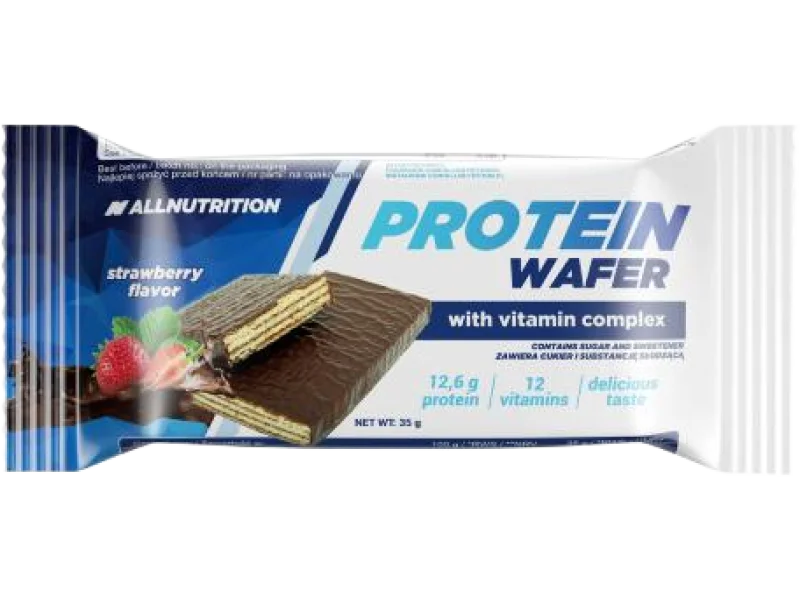 ALLNUTRITION Protein Wafer truskawka, wafelki, 35 g