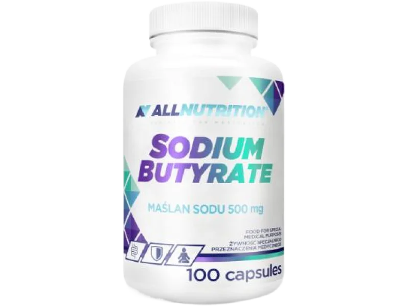 ALLNUTRITION Sodium Butyrate Maślan Sodu, kapsułki, 500 mg, 100 kaps.