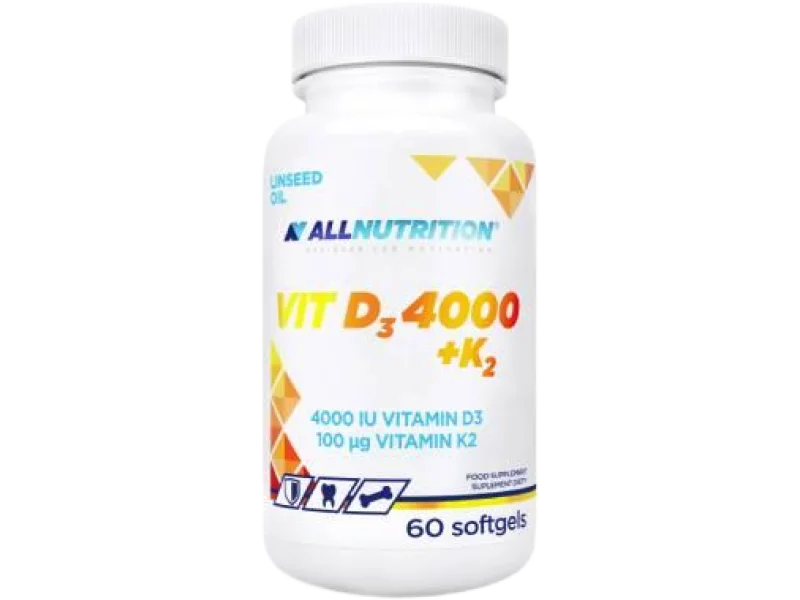 ALLNUTRITION VIT D3 4000 + K2, kapsułki, 60 kaps.
