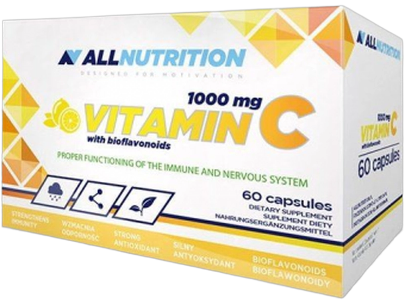 Allnutrition Vitamin C + bioflawonoidy, kapsułki, 60 kaps.