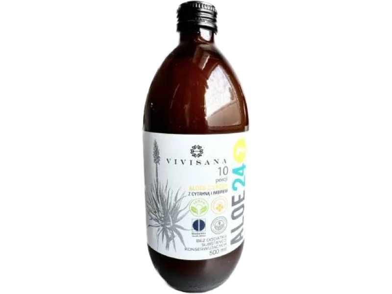 ALOE 24/7 Sok z Aloesu z cytryną i imbirem, płyn, 500 ml
