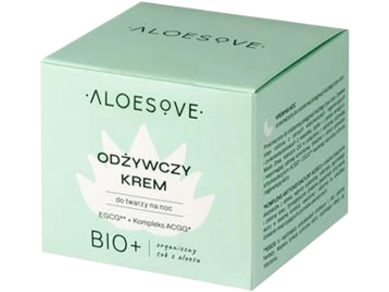 Aloesove odżywczy krem do twarzy na noc, 50 ml