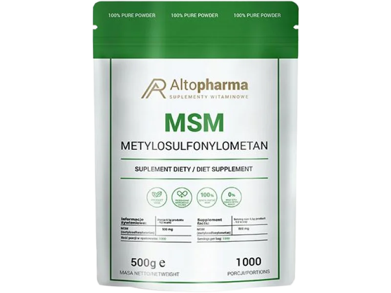 Altopharma MSM metylosulfonylometan, proszek, 500 g