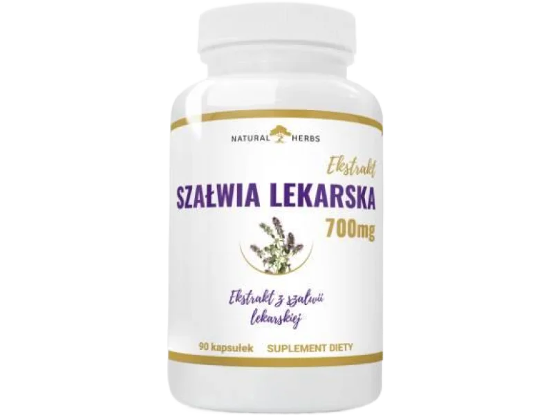 ALTOPHARMA Natural Herbs Szałwia Lekarska, kapsułki, 700 mg, 90 kaps.