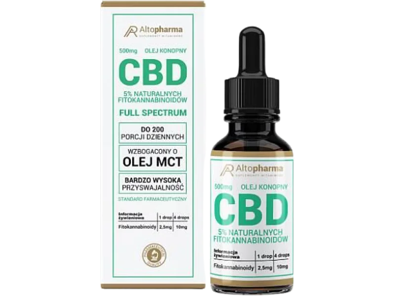 ALTOPHARMA Olej konopny CBD, olejek, 10 ml