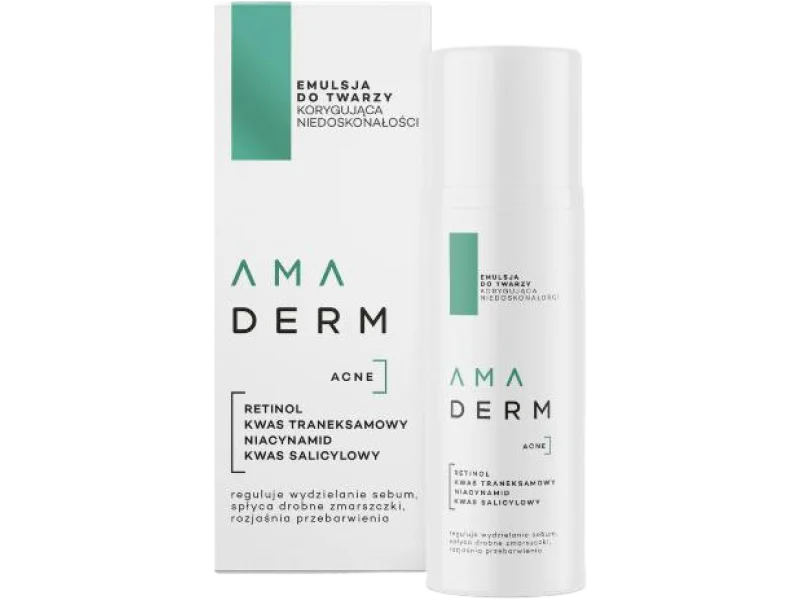 AMADERM Acne Emulsja do twarzy korygująca niedoskonałości, 50 ml