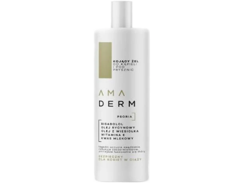 AMADERM PSORIA Kojący żel do kąpieli i pod prysznic, 400 ml