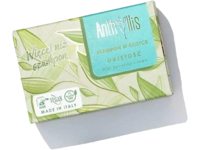 ANTHYLLIS Szampon zwiększający objętość z ekstraktem z imbiru i spiruliny, kostka, 80 g