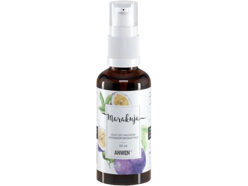 Anwen olej marakuja do włosów wysokoporowatych, 50 ml