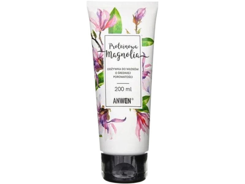 Anwen proteinowa magnolia odżywka do włosów o średniej porowatości, 200 ml