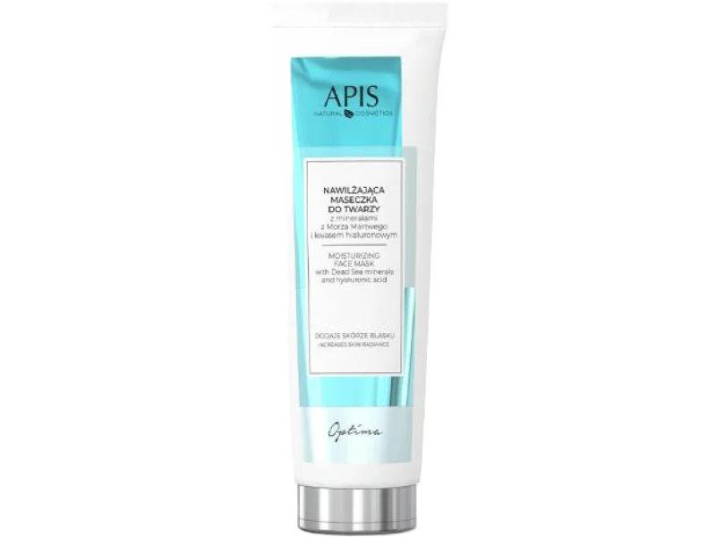 APIS Optima Nawilżająca Maseczka do twarzy z minerałami z Morza Martwego i kwasem hialuronowym, maska, 100 ml
