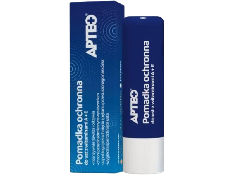 APTEO Pomadka ochronna do ust z witaminami A+E, 4.9 g