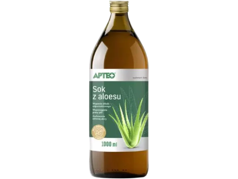 APTEO Sok z aloesu, płyn, 99,73%, 1000 ml