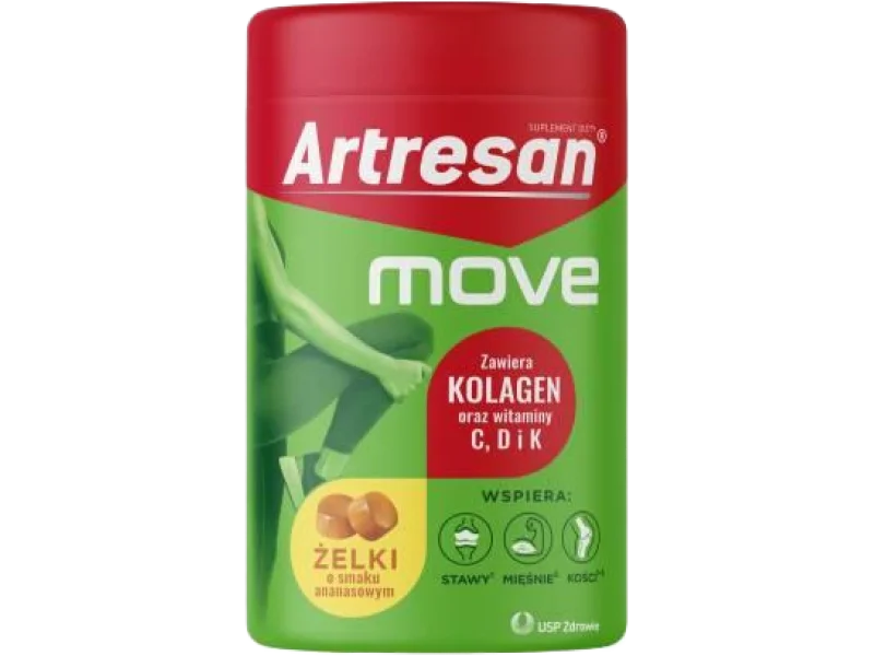 Artresan Move żelki o smaku ananasowym, 150 g
