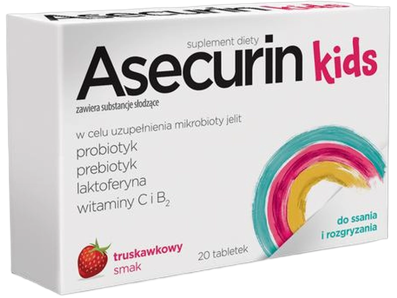 Asecurin Kids, tabletki do ssania, 20 tabl.