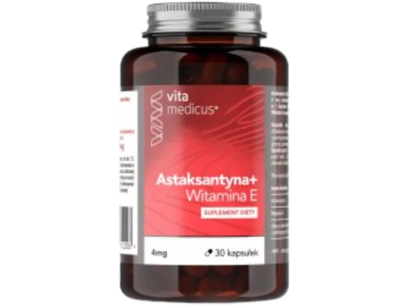 Astaksantyna + Witamina E, kapsułki, 30 kaps.