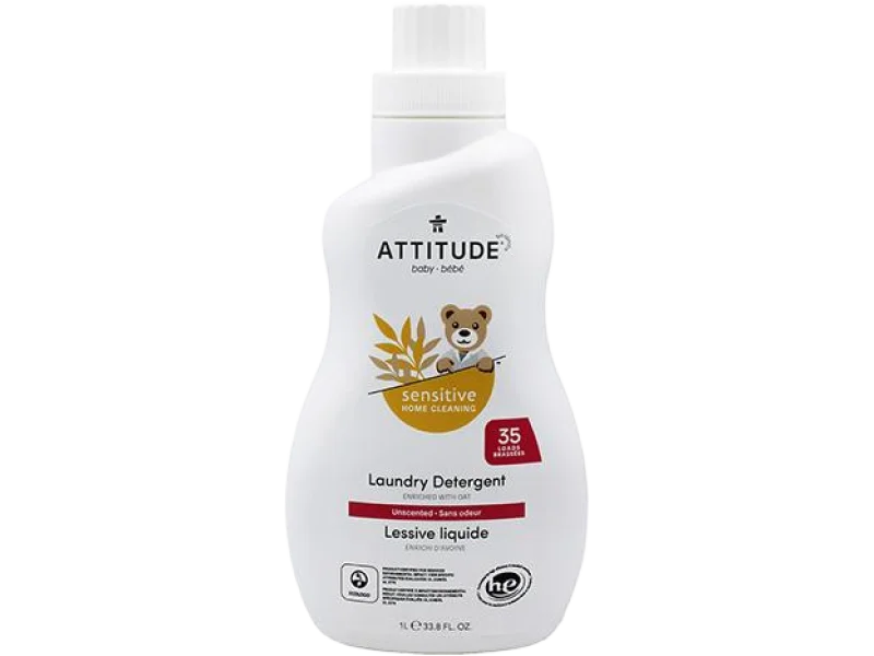 Attitude Baby Sensitive delikatny płyn do prania tkanin dziecięcych, 1000 ml