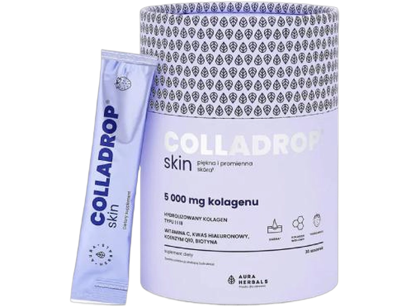 Aura Herbals Colladrop Skin kolagen, saszetki, 30 sasz.