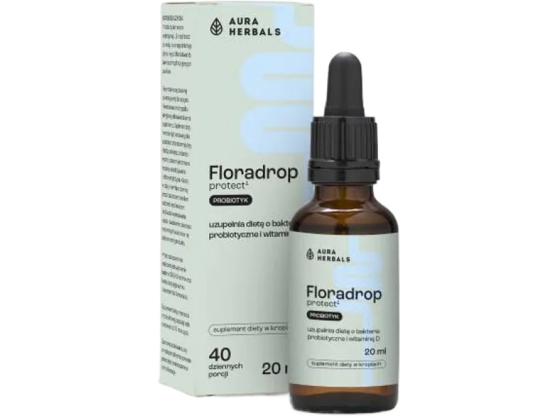 Aura Herbals Floradrop protect probiotyk, krople, 20 ml