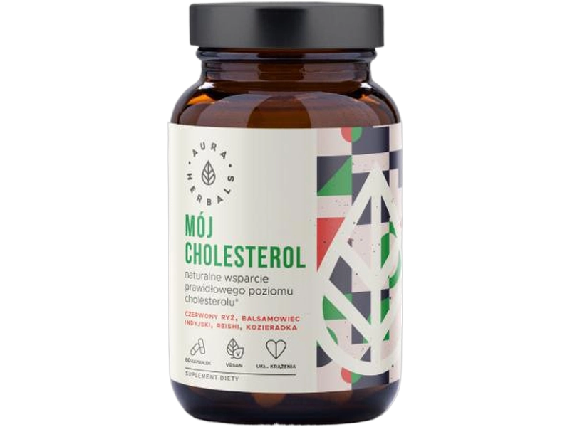 Aura Herbals Mój cholesterol, kapsułki, 2,8 mg, 60 kaps.