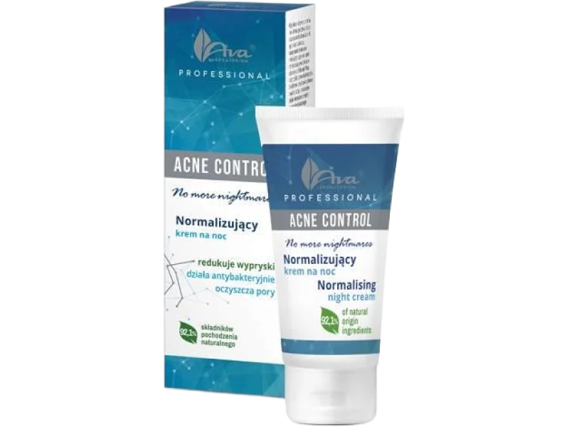 AVA ACNE CONTROL Normalizujący Krem na noc, 50 ml