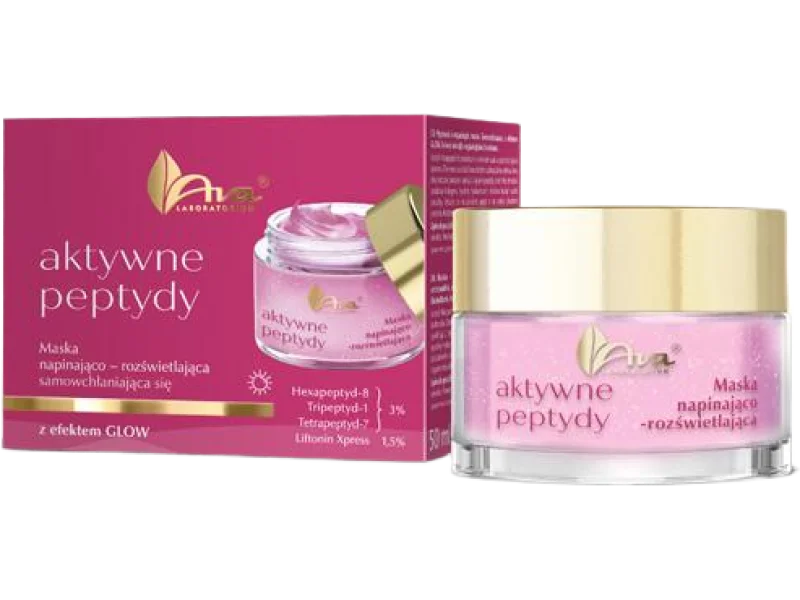AVA AKTYWNE PEPTYDY Maska – serum do twarzy z efektem Glow, 50 ml