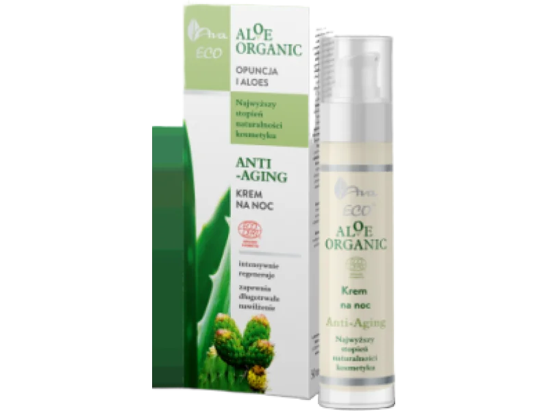 AVA Aloe Organic krem na noc anti-aging, 50 ml
