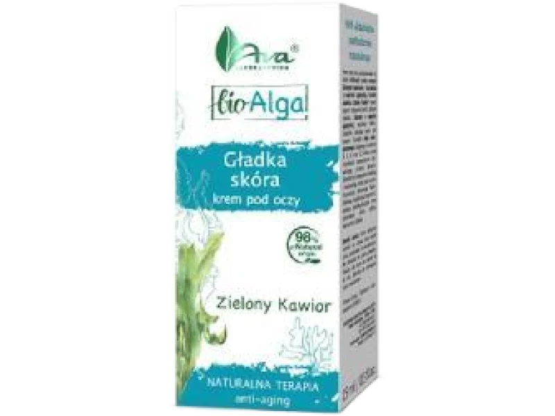Ava Bio Alga Gładka skóra pod oczy z zielonym kawiorem, krem, 15 ml