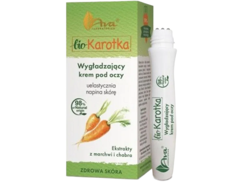 AVA Bio Karotka Wygładzający krem – lotion pod oczy, roll-on, 15 ml