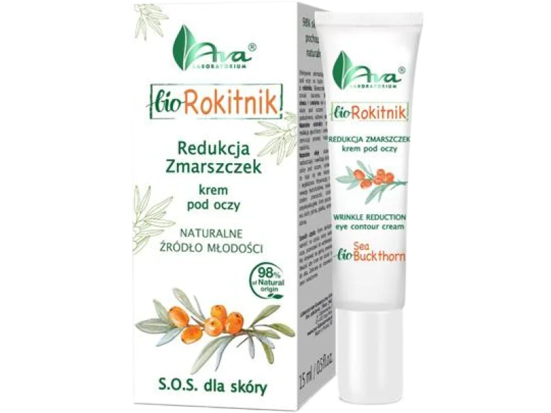 AVA BIO ROKITNIK krem pod oczy redukcja zmarszczek, 15 ml