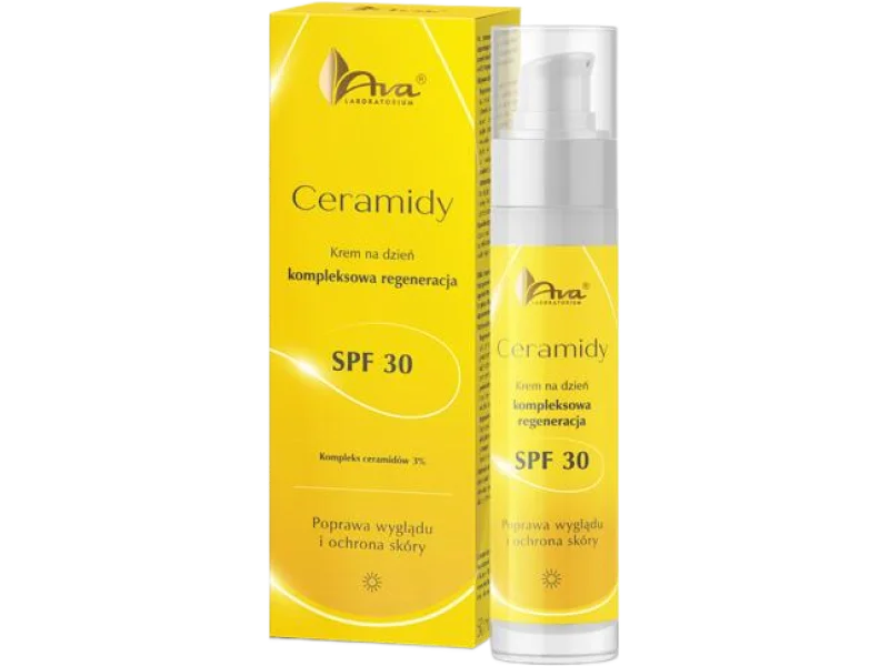 AVA CERAMIDY Krem na dzień Kompleksowa regeneracja SPF30, 3%, 50 ml