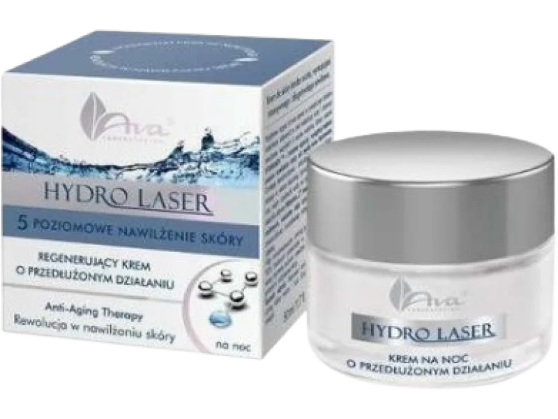 AVA HYDRO LASER Krem regenerujący na noc, 50 ml