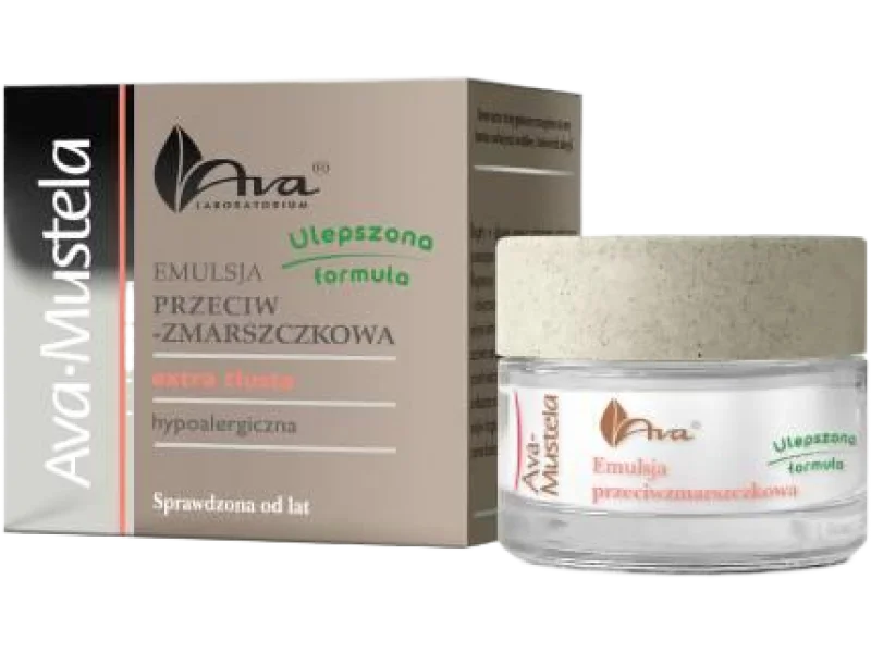 AVA MUSTELA Emulsja przeciwzmarszczkowa extra tłusta, 50 ml