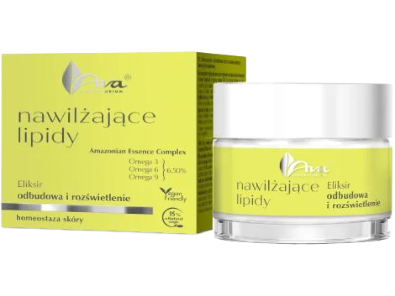 AVA Nawilżające Lipidy Eliksir odbudowa i rozświetlenie, krem, 50 ml
